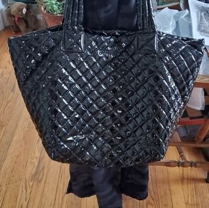 MZ Wallace Med Lacquer Black Tote